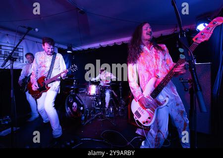 Newcastle, UK - Redd Kross tritt am 9. Oktober 2024 im Rahmen ihrer aktuellen Europatournee in den Cumberland Arms in Newcastle auf. Quelle: Jill O'Donnell/Alamy Live News Stockfoto