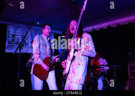 Newcastle, UK - Redd Kross tritt am 9. Oktober 2024 im Rahmen ihrer aktuellen Europatournee in den Cumberland Arms in Newcastle auf. Quelle: Jill O'Donnell/Alamy Live News Stockfoto