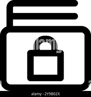 Symbol für sichere Zahlung Vektor. Flaches Design-Symbol für Ihr Website-Design, Logo, App, UI. Stock Vektor