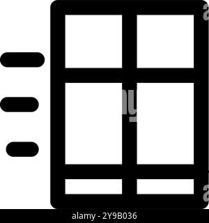 Symbol „Zustellung“. Vektorgrafik des Konturdesigns. Kann für Benutzeroberfläche, Website und mobile App verwendet werden Stock Vektor