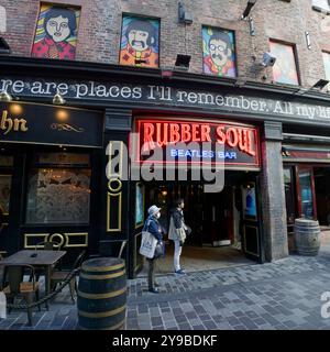 Bar im Stadtzentrum von Liverpool Stockfoto