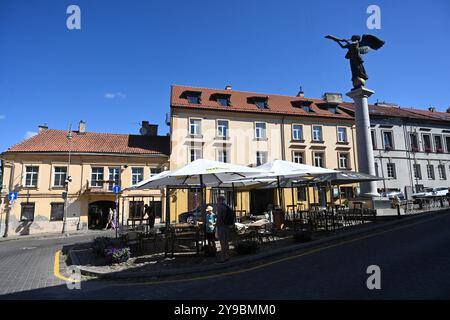 Vilnius, Litauen - 22. Juli 2024: Der Engel von Uzupis im Stadtteil Uzupis in Vilnius. Stockfoto