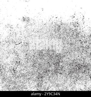 Gewebtes Gewebe, raue Oberfläche, überlagerte Textur. Grunge-Hintergrund. Eine einzige visuelle Ressource in Farbe Stock Vektor