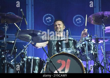 UK. Oktober 2024. LONDON, ENGLAND – 09. OKTOBER: Harry Judd von McFly trat am 9. Oktober 2024 in der O2 Arena in Greenwich auf. CAP/MAR © MAR/Capital Pictures Credit: Capital Pictures/Alamy Live News Stockfoto