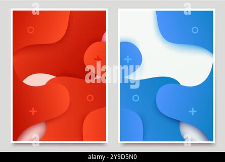 Dynamischer 3d-strukturierter Hintergrund. Roste für Verkauf oder Promotion Banner, Werbecover, Web-Header Landing Page. Vektorgrafik Stock Vektor