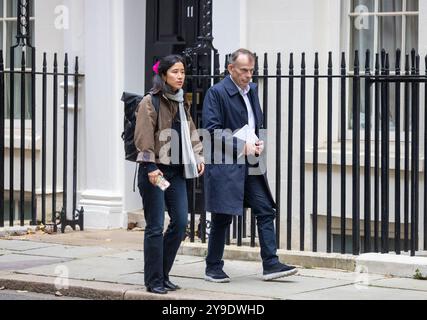London, Großbritannien. Oktober 2024. Andrew Marr, Fernsehsender und Journalist, in der Downing Street. Quelle: Karl Black/Alamy Live News Stockfoto