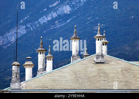 Steet Szenen und Details aus Bellagio, Comer See, Italien Stockfoto