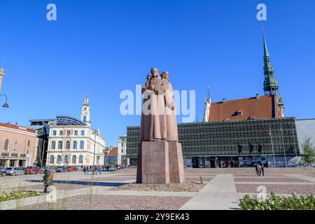 Lettisches Schützendenkmal Stockfoto