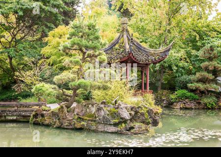 Vancouver, British Columbia, Kanada – 28. September 2024: Der Dr. Sun Yat-Sen Classical Chinese Garden in Vancouver, BC, Kanada. Stockfoto