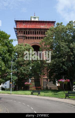 Der Jumbo Water Tower am Balkerne Gate in Colchester, Essex, Großbritannien Stockfoto