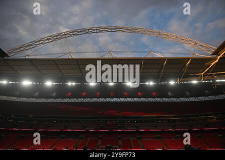 Allgemeine Ansicht im Inneren des Stadions während der UEFA Nations League B, Spiel der Gruppe 2 zwischen England und Griechenland im Wembley Stadium, London am Donnerstag, den 10. Oktober 2024. (Foto: Kevin Hodgson | MI News) Credit: MI News & Sport /Alamy Live News Stockfoto