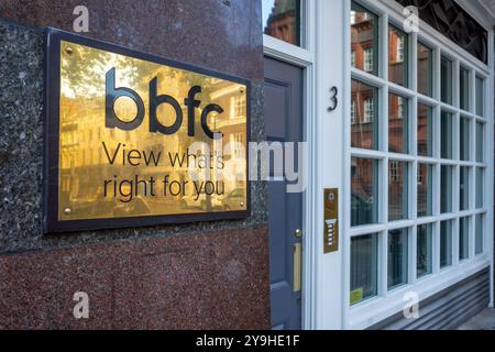 BBFC Büros Soho London. Die Bbfc British Board of Film Classification Büros auf Soho Square im Zentrum von London. Stockfoto