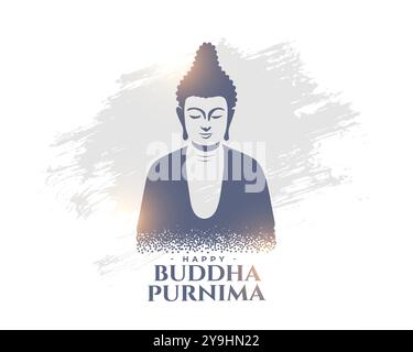 buddha purnima festliche Hintergrundfeier Design Vektor Stock Vektor