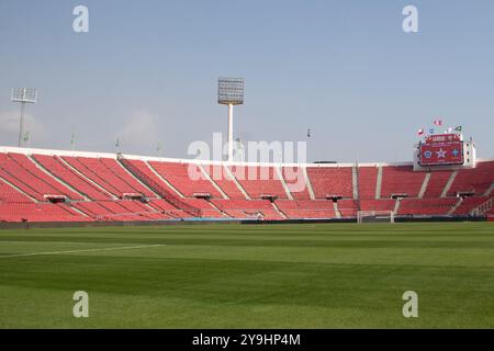 Santiago, Chile. Oktober 2024. CHILE - SANTIAGO - 10/10/2024 - QUALIFIKATION ZUR WELTMEISTERSCHAFT 2026, CHILE x BRASILIEN - Allgemeine Ansicht des Nationalstadions für das Spiel zwischen Chile und Brasilien für die Qualifikation zur Weltmeisterschaft 2026. Foto: Gil Gomes/AGIF Credit: AGIF/Alamy Live News Stockfoto