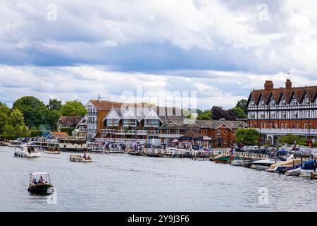 Blick auf Henley-on-Thames, eine Stadt und eine Gemeinde an der Themse in Oxfordshire, England, Großbritannien Stockfoto