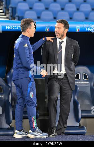 Roma, Italien. Oktober 2024. Stadio Olimpico, Roma, Italien - Gianluigi Buffon während des Fußballspiels der UEFA Nations League, Italia gegen Belgio, 6. Oktober 2024 (Foto: Roberto Ramaccia/SIPA USA) Credit: SIPA USA/Alamy Live News Stockfoto