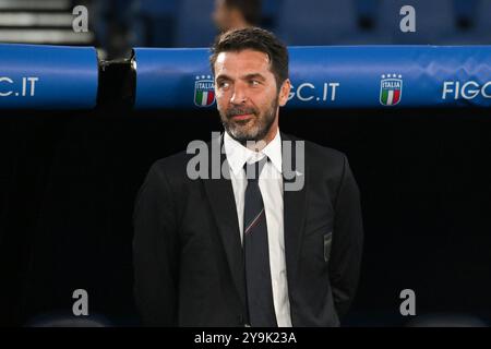 Roma, Italien. Oktober 2024. Stadio Olimpico, Roma, Italien - Gianluigi Buffon während des Fußballspiels der UEFA Nations League, Italia gegen Belgio, 6. Oktober 2024 (Foto: Roberto Ramaccia/SIPA USA) Credit: SIPA USA/Alamy Live News Stockfoto