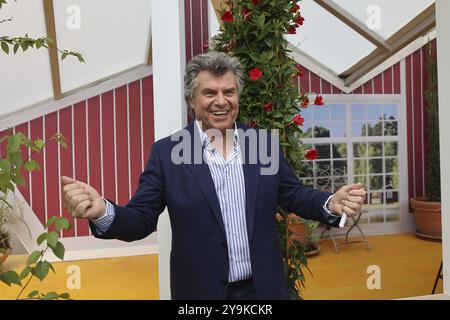 Presenter) in der ARD-Fernsehsendung Stockfoto