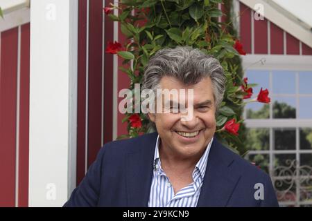 Presenter) in der ARD-Fernsehsendung Stockfoto