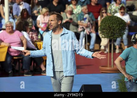 Stefan Mayer (Moderator) in der ARD-Fernsehsendung Stockfoto
