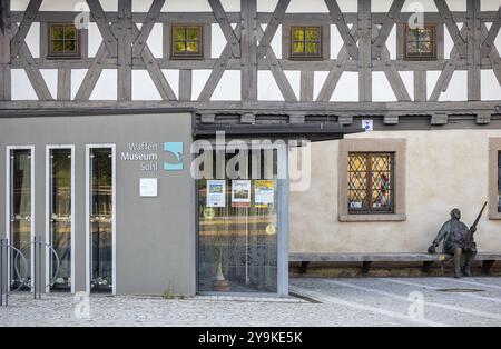 Waffenmuseum im Stadtzentrum im historischen Malzhaus. Suhl, Thüringen, Deutschland, Europa Stockfoto