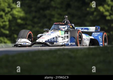 GRAHAM RAHAL (15) aus New Albany, Ohio, trainiert für den Honda Indy 200 auf dem Mid-Ohio Sports Car Course in Lexington, OH Stockfoto