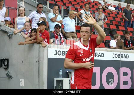 Michael Gregoritsch (SC Freiburg) beim Fußball-Testspiel: SC Freiburg, AC Florence REGLEMENT VERBIETET JEDE VERWENDUNG VON FOTOGRAFIEN ALS BILDSEQUENZEN Stockfoto