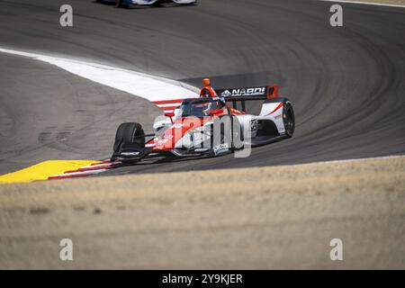 LUCA GHIOTTO (R) (51) aus Arzignano, Italien, übt für den Firestone Grand Prix von Monterey auf dem WeatherTech Raceway Laguna Seca in Salinas, CA Stockfoto