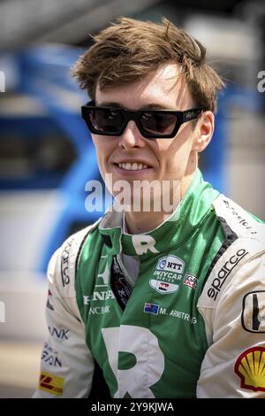 MARCUS ARMSTRONG (11) aus Christchurch, Neuseeland, bereitet sich auf das Indy 500 auf dem Indianapolis Motor Speedway in Speedway vor Stockfoto