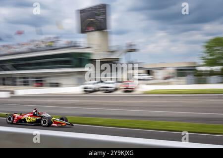 PIETRO FITTIPALDI (30) aus Miami, Florida, trainiert für den 108. Lauf des Indianapolis 500 auf dem Indianapolis Motor Speedway in Speedway, IN Stockfoto