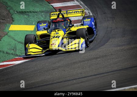 PIETRO FITTIPALDI (30) aus Miami, Florida, übt für den Firestone Grand Prix von Monterey auf dem WeatherTech Raceway Laguna Seca in Salinas, CA Stockfoto