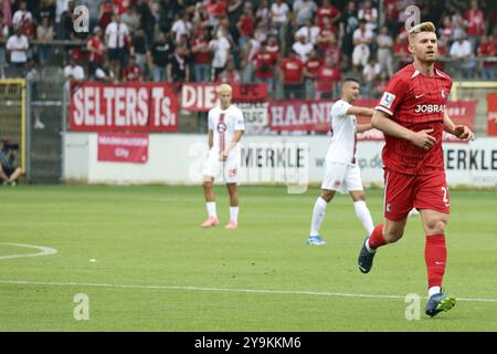 U23) beim Spiel der Football-RL SW 24:25: 1. Sptg: SC Freiburg II gegen Kickers Offenbach Stockfoto