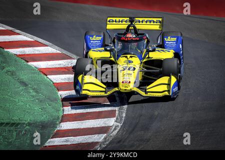 PIETRO FITTIPALDI (30) aus Miami, Florida, übt für den Firestone Grand Prix von Monterey auf dem WeatherTech Raceway Laguna Seca in Salinas, CA Stockfoto