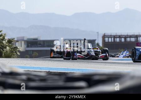 Der Fahrer DER NTT INDYCAR-SERIE PIETRO FITTIPALDI (30) aus Miami, Florida, fährt während der ersten Thermal Club $1 Million Challenge in die Kurven Stockfoto