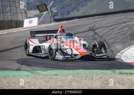 LUCA GHIOTTO (R) (51) aus Arzignano, Italien, übt für den Firestone Grand Prix von Monterey auf dem WeatherTech Raceway Laguna Seca in Salinas, CA Stockfoto