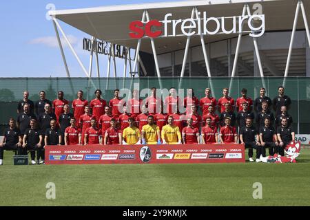 Beim Medientag SC Freiburg 1. FBL-Saison 2024/25 Stockfoto