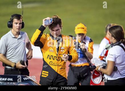 PATO OWARD (5) aus Monterey, Mexiko, ist der Fahrer DER NTT INDYCAR-SERIE auf dem Iowa Speedway in Newton, IA, Central am, auf dem zweiten Platz des Hy-Vee Homefront 250 Stockfoto