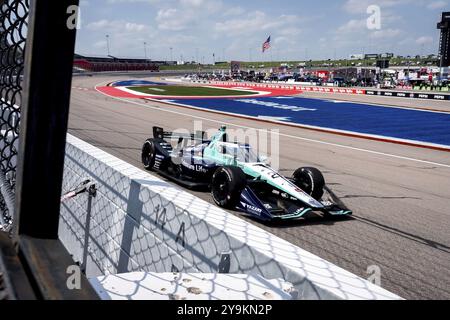 MARCUS ERICSSON (28) aus Kumla, Schweden, trainiert für den Hy-Vee Homefront 250 auf dem Iowa Speedway in Newton, IA Stockfoto