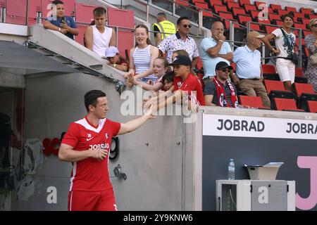 Michael Gregoritsch (SC Freiburg) beim Fußball-Testspiel: SC Freiburg, AC Florence REGLEMENT VERBIETET JEDE VERWENDUNG VON FOTOGRAFIEN ALS BILDSEQUENZEN Stockfoto