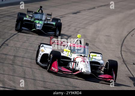 STING RAY ROBB (41) aus Payette, Idaho, trainiert für den Hy-Vee Homefront 250 auf dem Iowa Speedway in Newton, IA Stockfoto