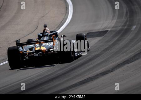 PATO OWARD (5) aus Monterey, Mexiko, trainiert für den Hy-Vee Homefront 250 auf dem Iowa Speedway in Newton, IA Stockfoto