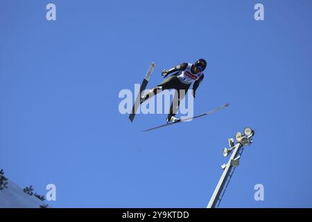 Manuel Faisst (SV Baiersbronn) bei der FIS Nordische Kombi-Weltmeisterschaft Schönach 2024 Stockfoto