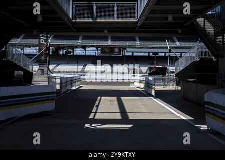 Der Indianapolis Motor Speedway ist Austragungsort des 108. Rennens des Indianapolis 500 im Speedway, IN Stockfoto