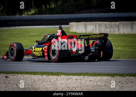 PIETRO FITTIPALDI (30) aus Miami, Florida, übt für den XPEL Grand Prix auf der Road America in Elkhart Lake, WI Stockfoto