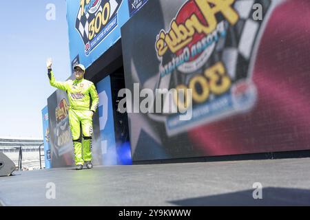 Der Fahrer der NASCAR Xfinity Series Trevor Bayne (19) wird für den Andy's Frozen Custard 300 auf dem Texas Motor Speedway in Fort Worth TX eingeführt Stockfoto