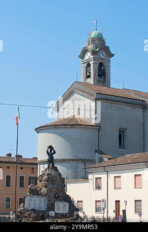 Italien, Lombardei, Pandino ., Memorial Mahnmal von Pietro Kufferle Stockfoto