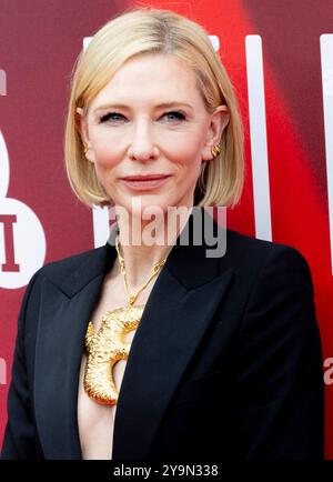 10. Oktober 2024, London, England, Großbritannien - Cate Blanchett nimmt an der Disclaimer Premiere beim BFI London Film Festival 2024 in der Royal Festival Hall Teil Stockfoto