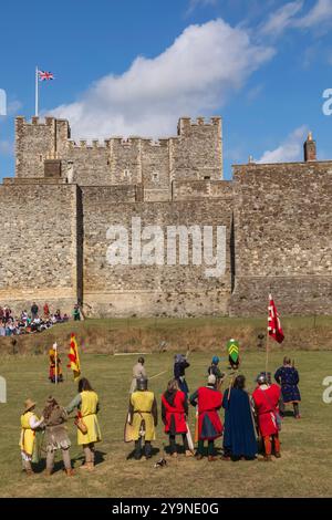 England, Kent, Dover, Dover Castle, mittelalterliche Nachstellung Show Stockfoto