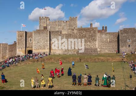 England, Kent, Dover, Dover Castle, mittelalterliche Nachstellung Show Stockfoto
