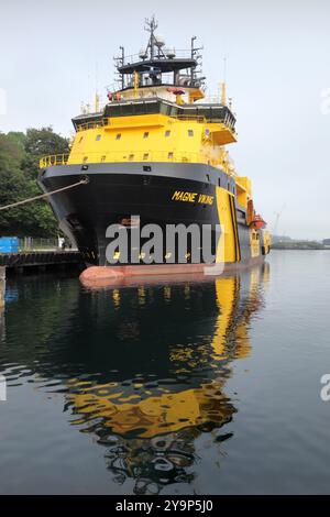 Das Schiff „Magne Viking“ Anchor Handling Tug Supply (AHTS). Stockfoto